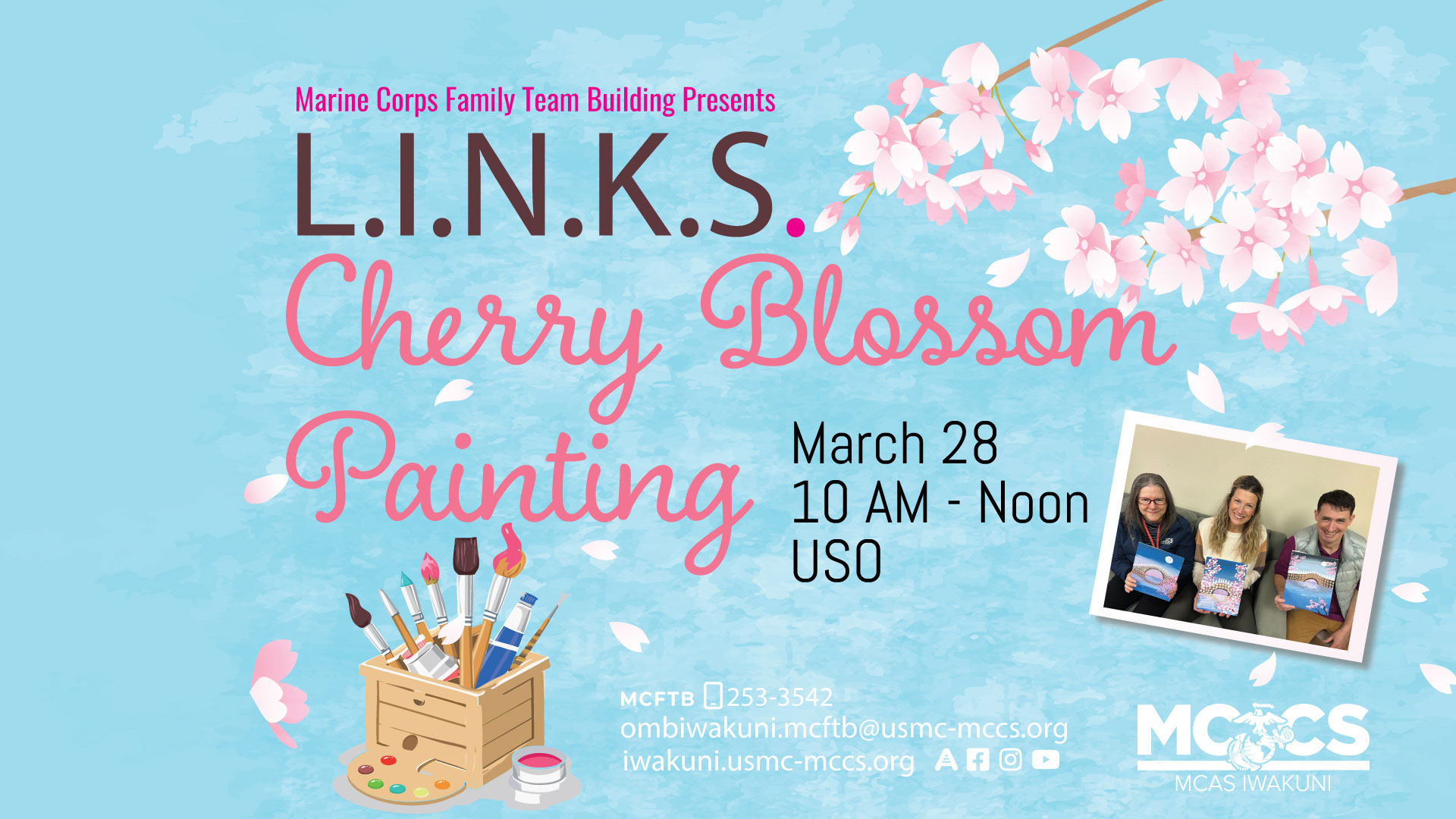 L.I.N.K.S. Self-Care Mini-Series: Cherry Blossom Painting