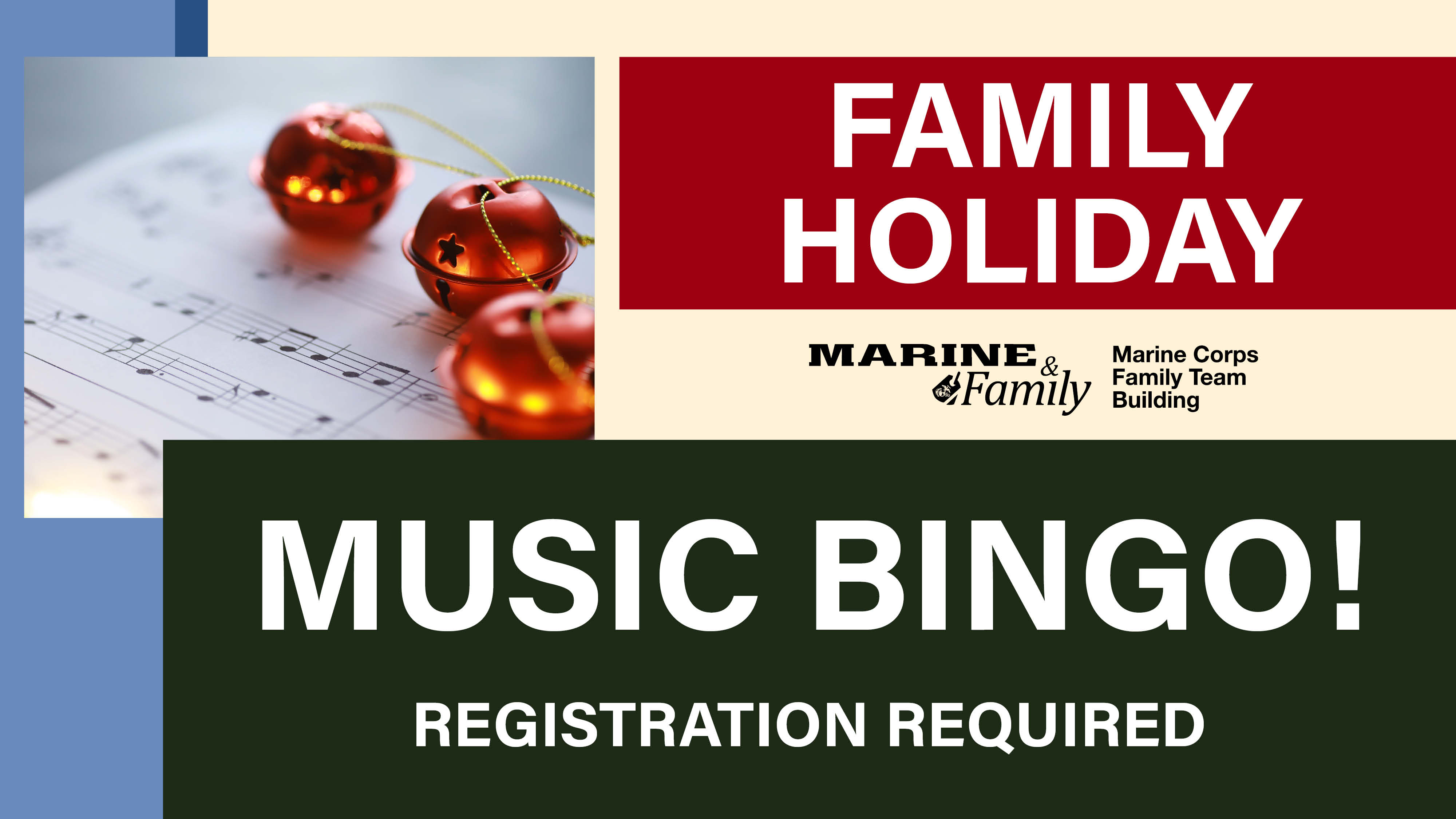 Holiday Music Family Bingo