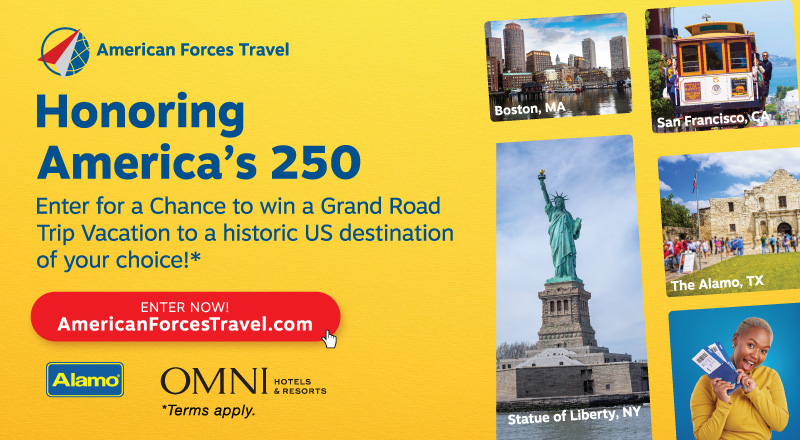 American Forces Travel: Honoring America's 250th Anniversary