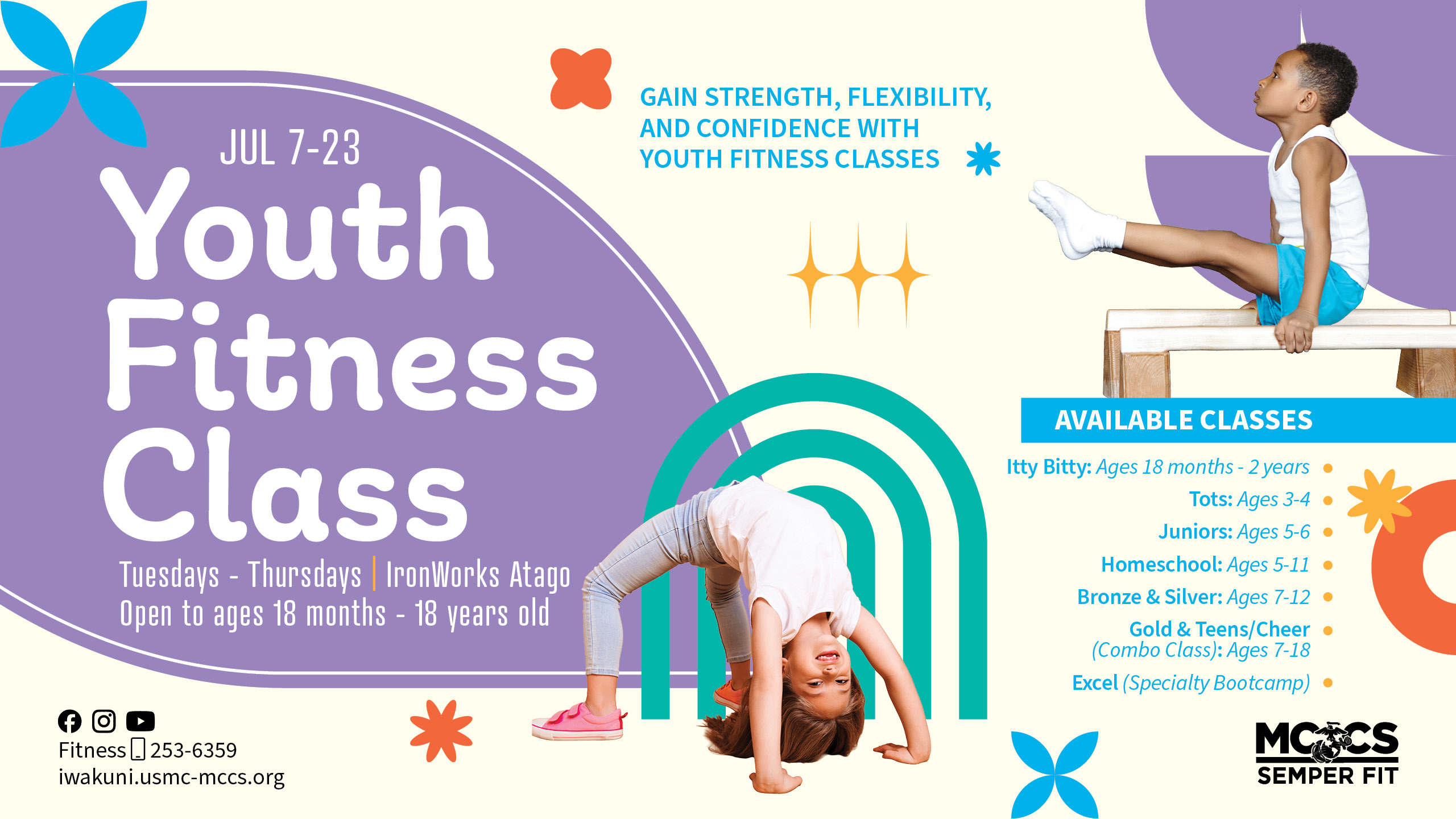 Youth Fitness Classes - July