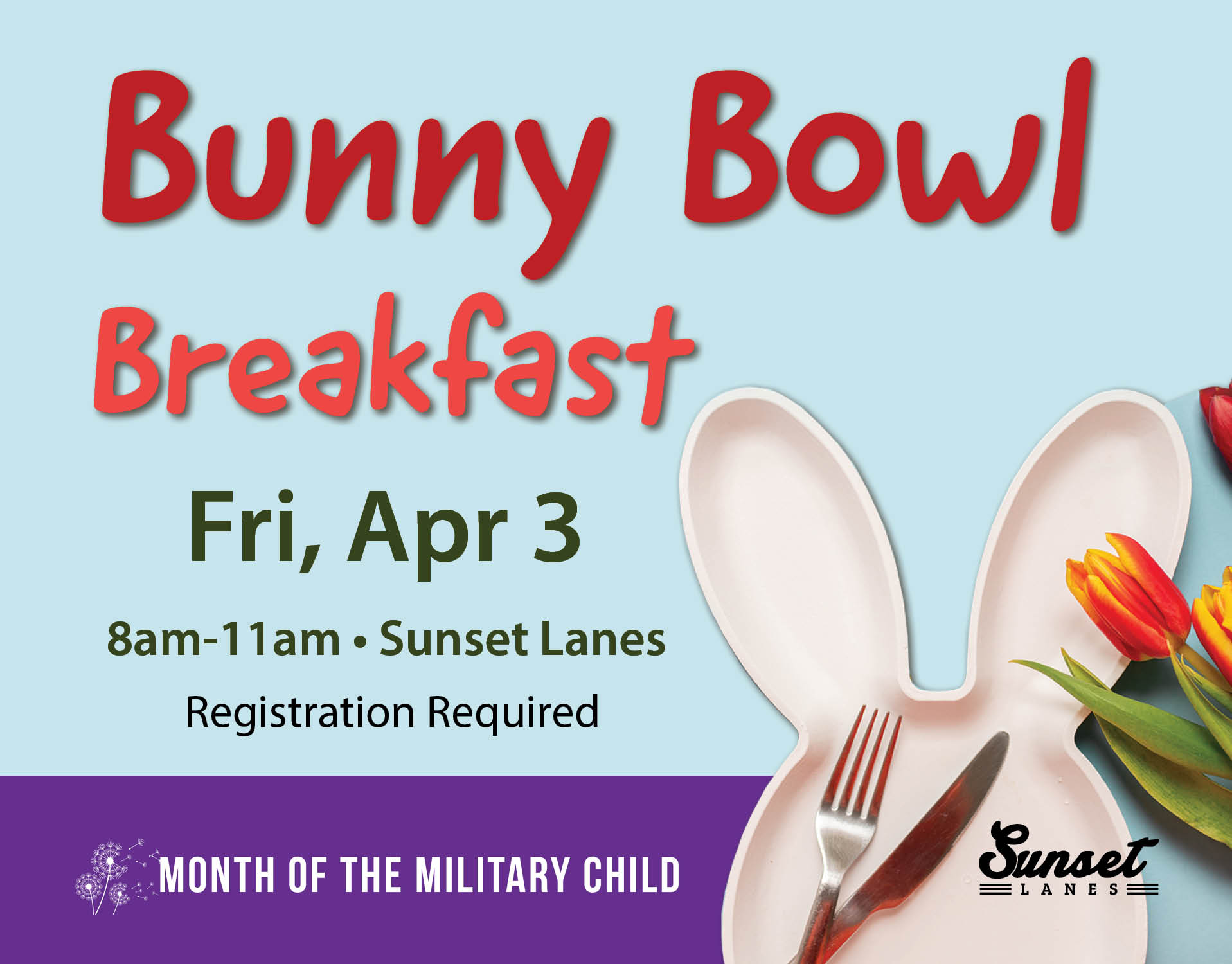 Bunny Bowl Breakfast - Sunset Lanes