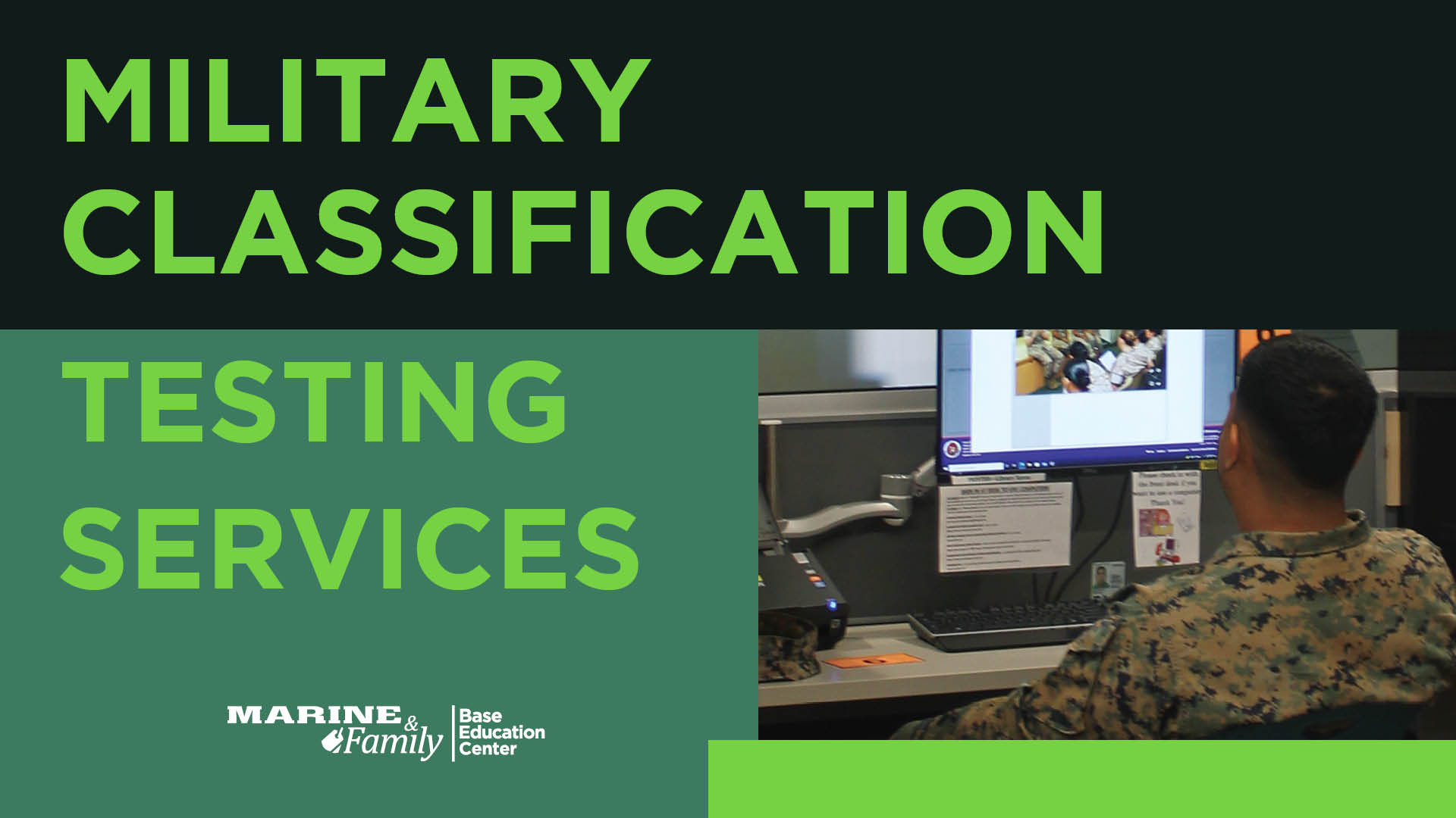 Military Classification Testing