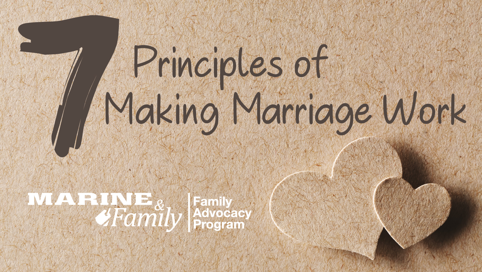7 Principles of Making Marriage Work