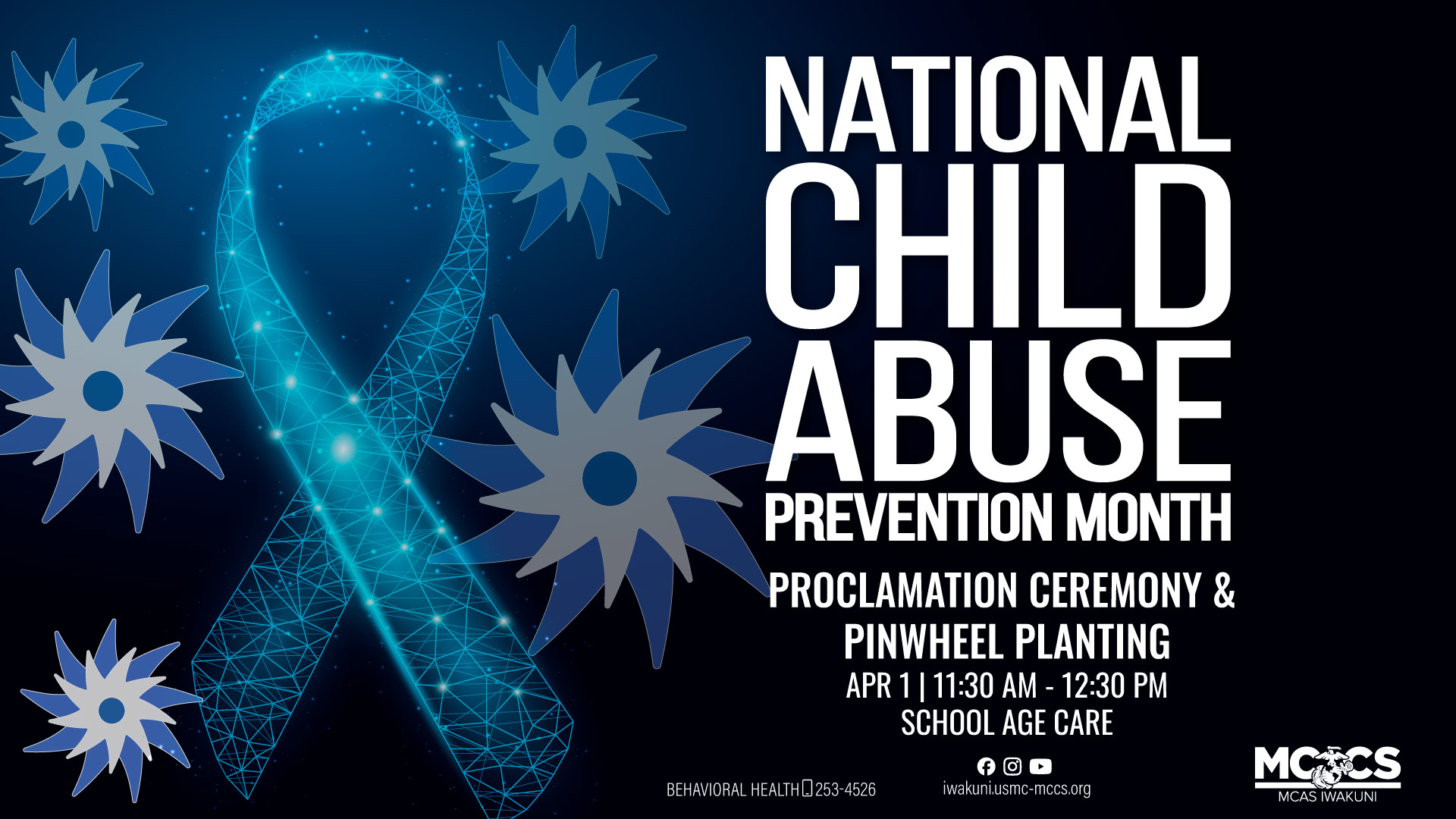 Child Abuse Prevention Month Proclamation Ceremony & Pinwheel Planting