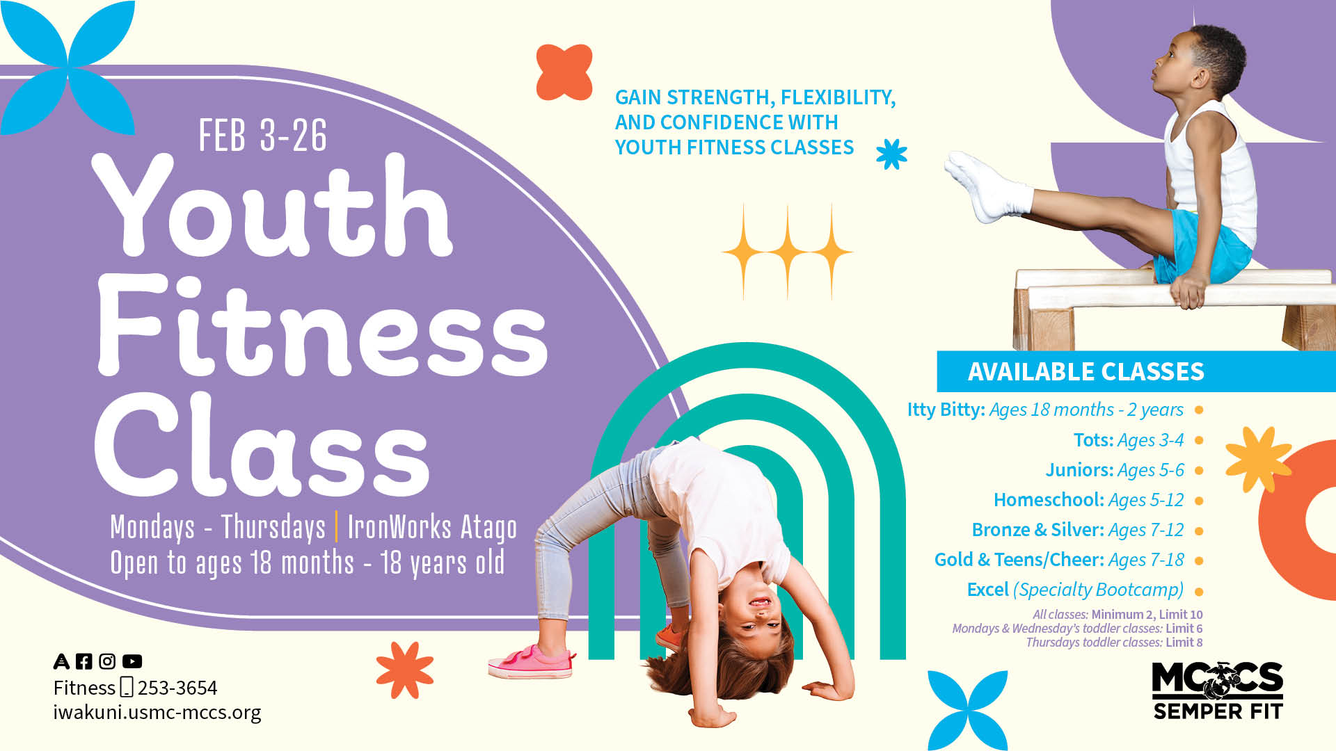 Youth Fitness Classes - February