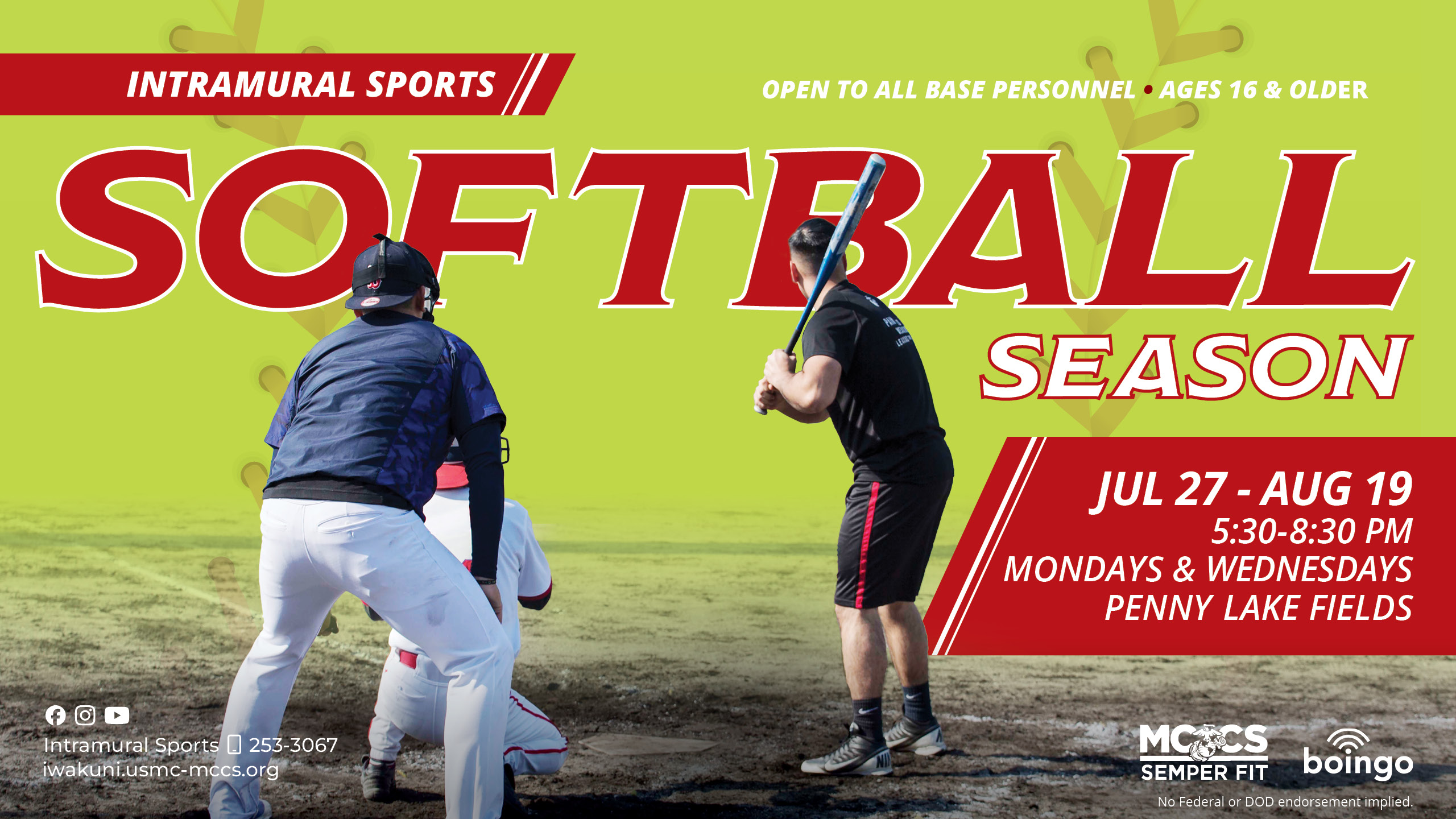 Intramural Sports Softball Season